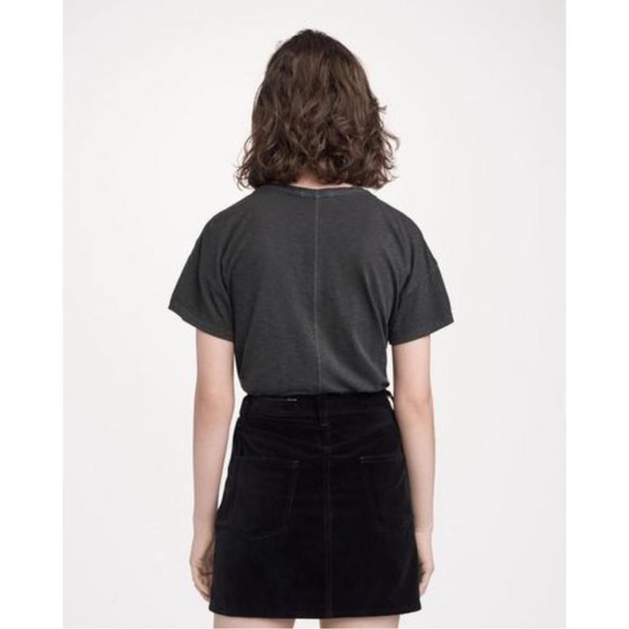 RAG & BONE | Dive Skirt in Black Velvet - Picture 3 of 6